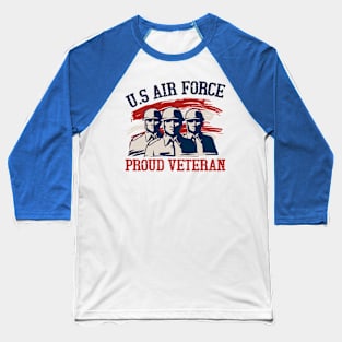 US Flag Airplane Patriotic American Pilot Baseball T-Shirt